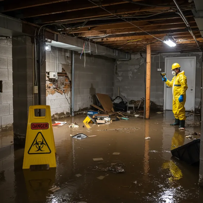 Flooded Basement Electrical Hazard in White River Junction, VT Property